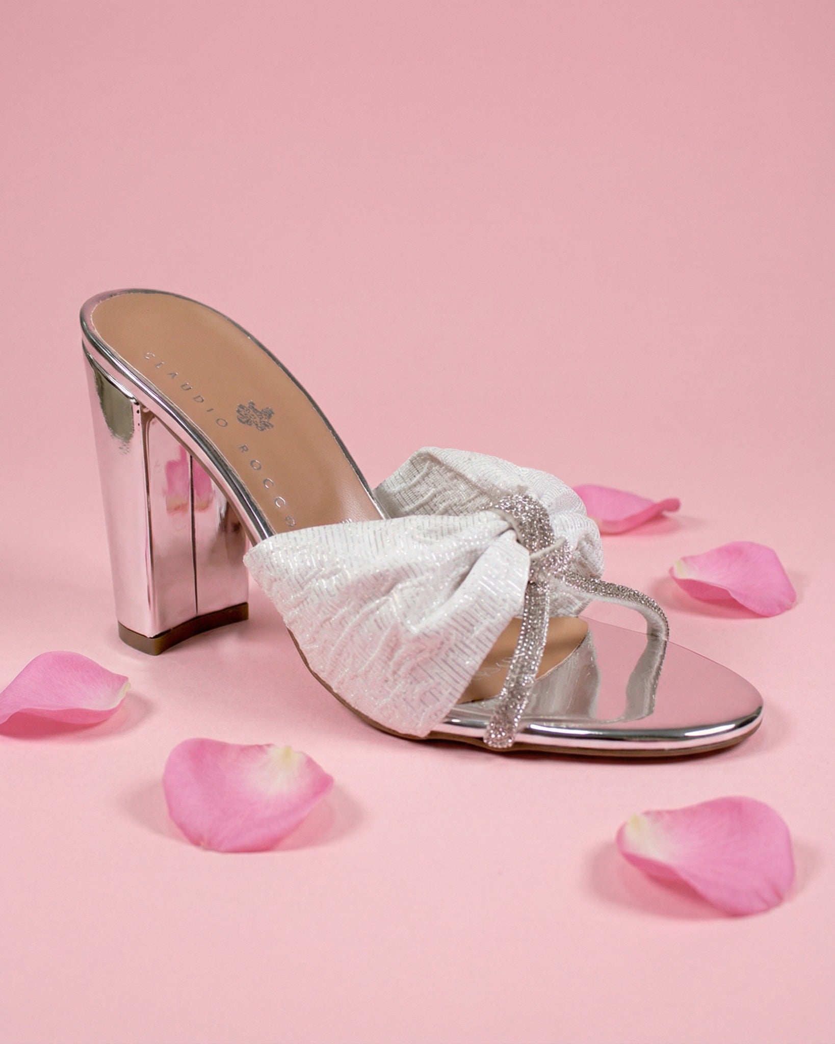 Sandalias Con Tacon Coqueta Claudio Rocco Cr9064
