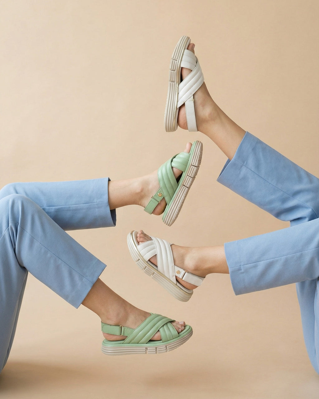 Sandalias Confort Mujer Claudio Rocco  Cr2005
