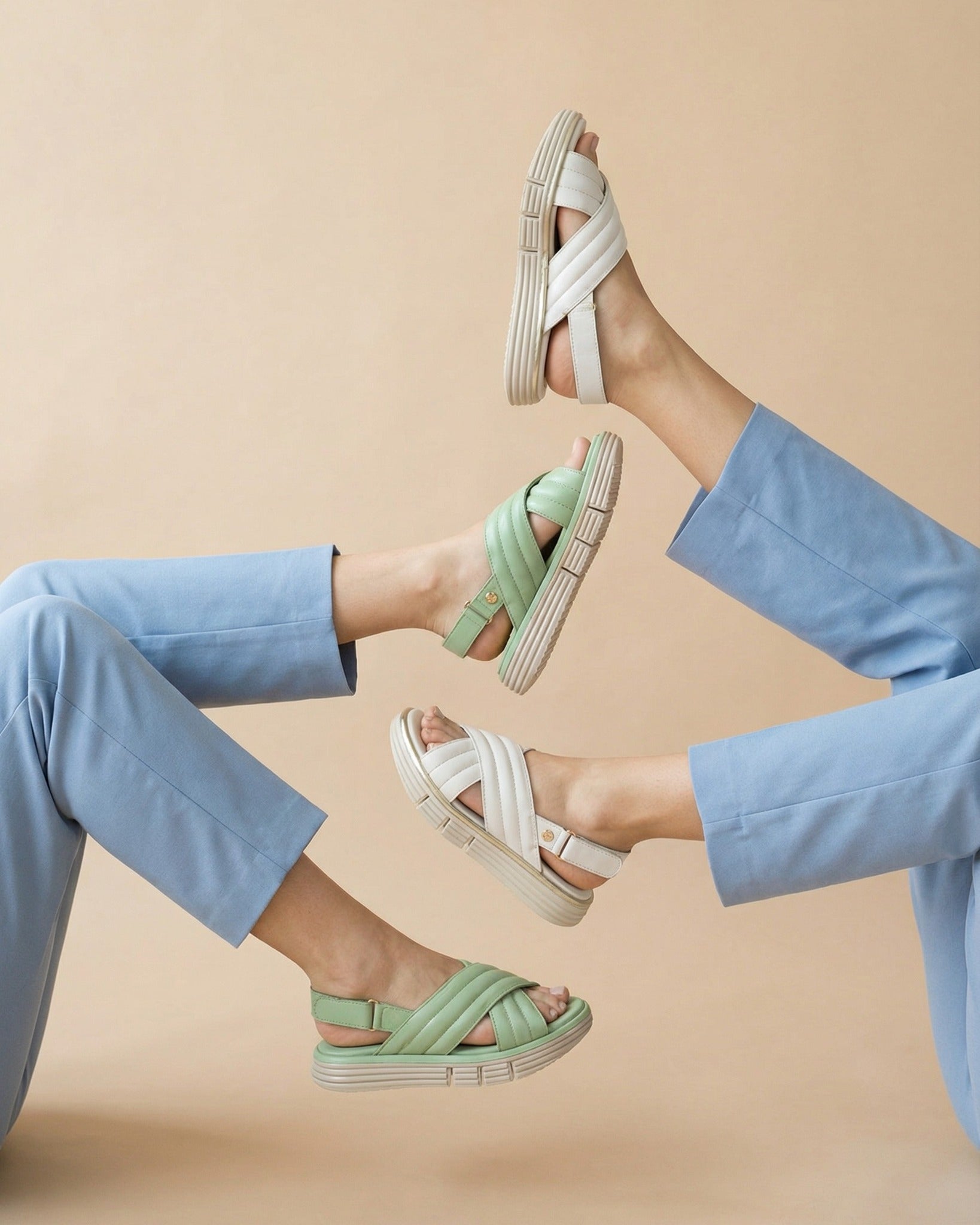 Sandalias Confort Mujer Claudio Rocco  Cr2005