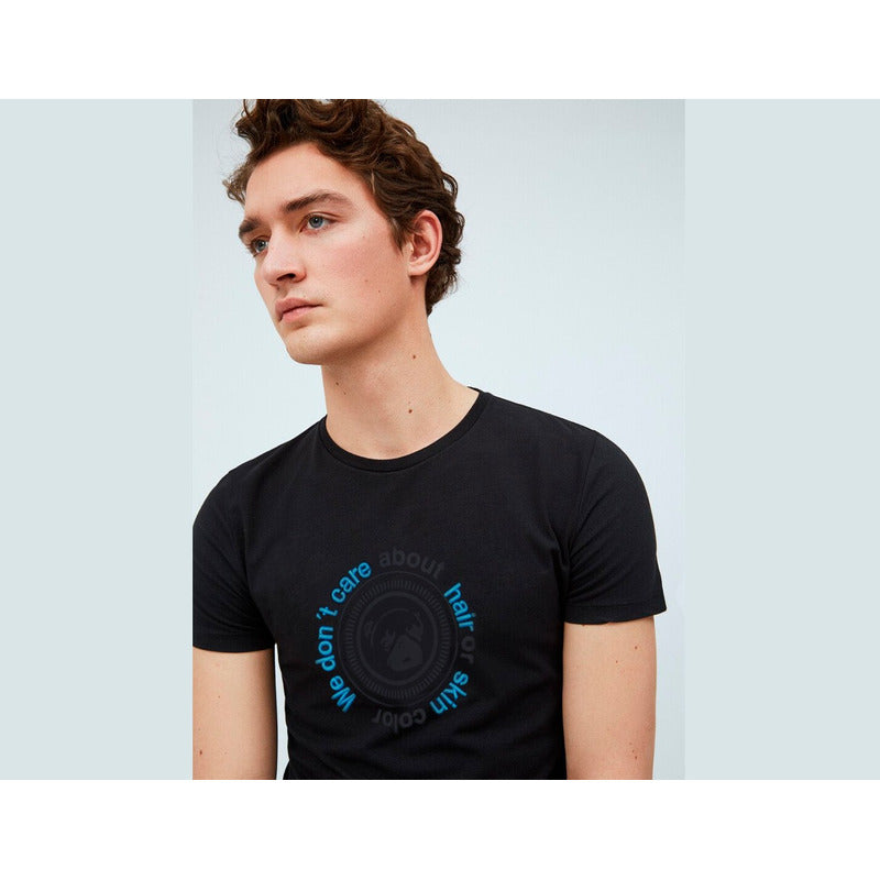 Playera Hombre Pols Polc-trmc003 Algodón