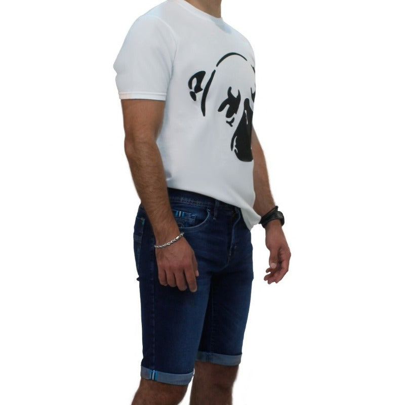 Bermudas Short Jeans Para Hombre Pols Originales Polc-db501s