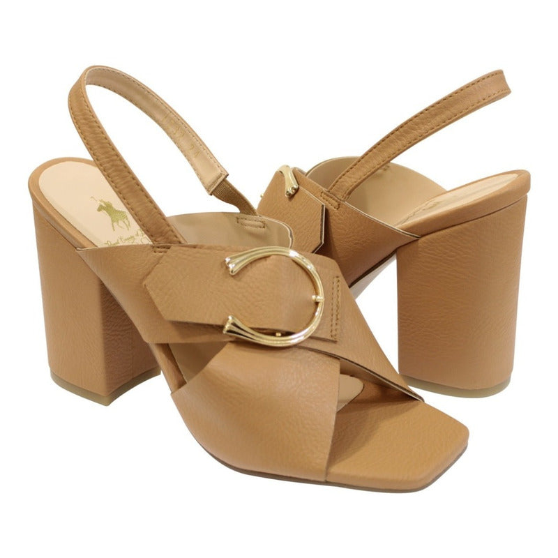 Sandalias Con Tacon Polo Club Pc1232