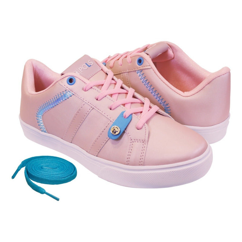 Tenis Mujer Pols Con Agujetas Pol-2016