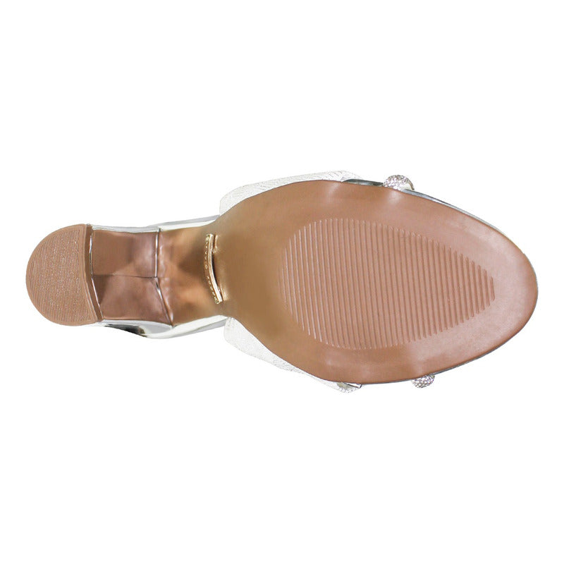 Sandalias Con Tacon Coqueta Claudio Rocco Cr9064
