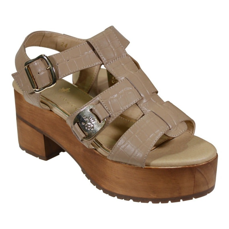 Sandalias Piel Mujer Zuecos Claudio Rocco Cr3008