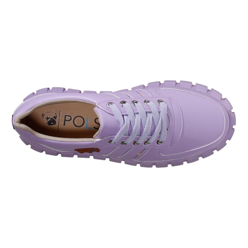 Tenis Mujer Pols Con Plataforma Pol8961