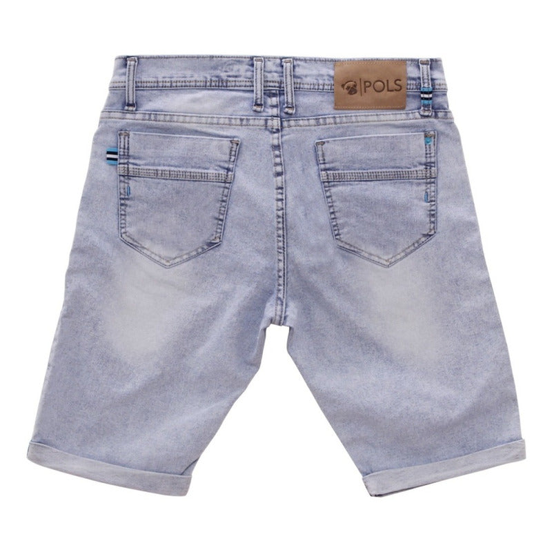 Short Jeans Bermudas Para Hombre Pols Originales Polc-db501b
