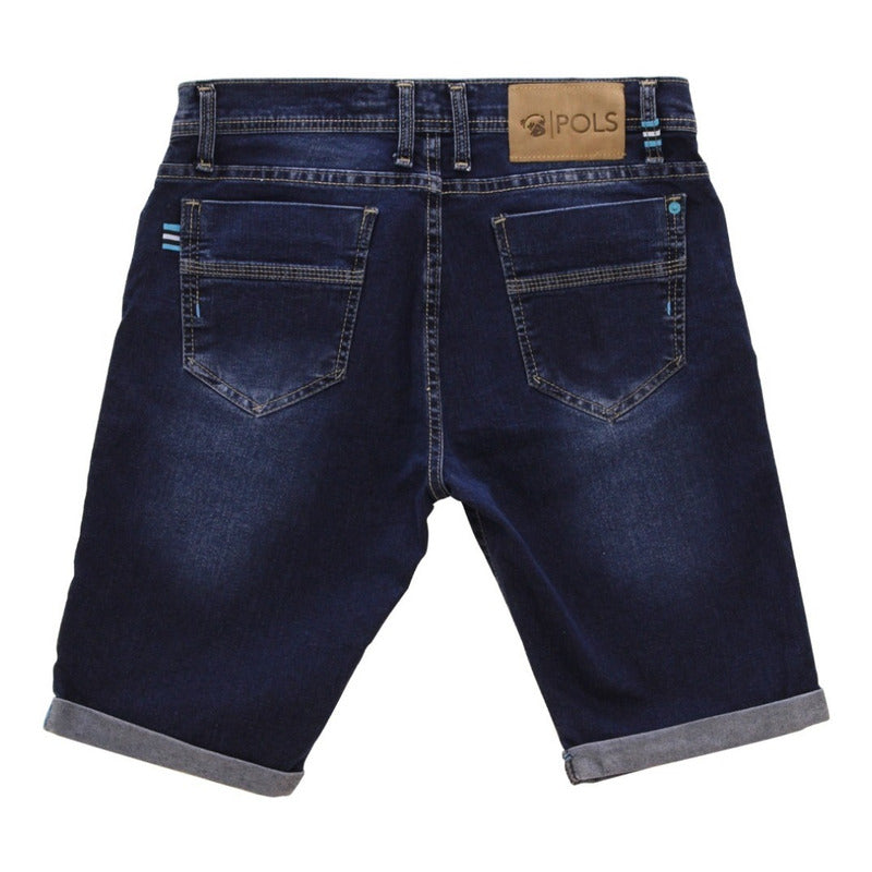 Bermudas Short Jeans Para Hombre Pols Originales Polc-db501s