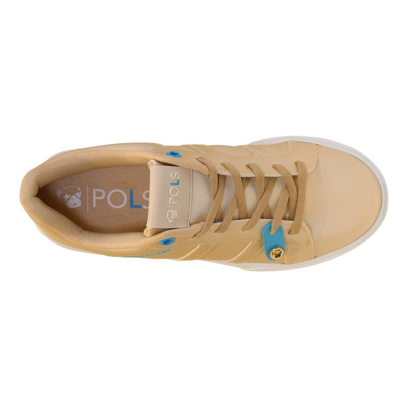 Tenis Mujer Pols Con Agujetas Pol-2016