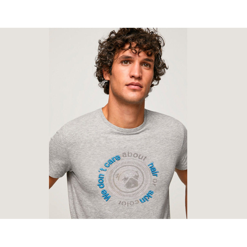 Playera Hombre Pols Polc-trmc003 Algodón