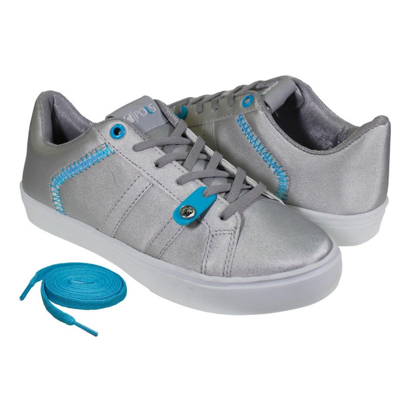 Tenis Mujer Pols Con Agujetas Pol-2016