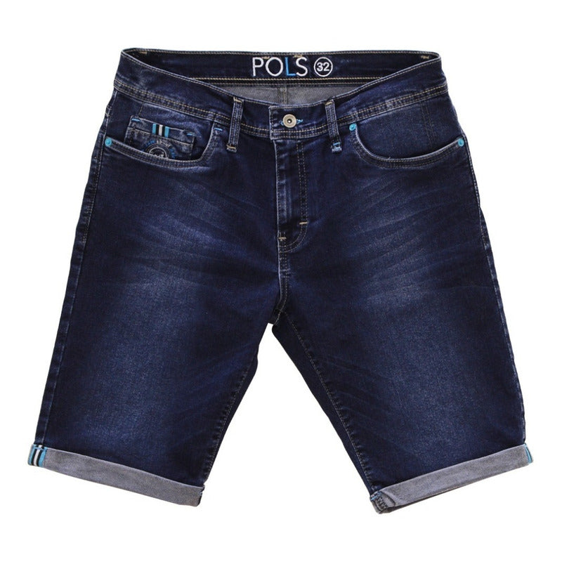 Bermudas Short Jeans Para Hombre Pols Originales Polc-db501s