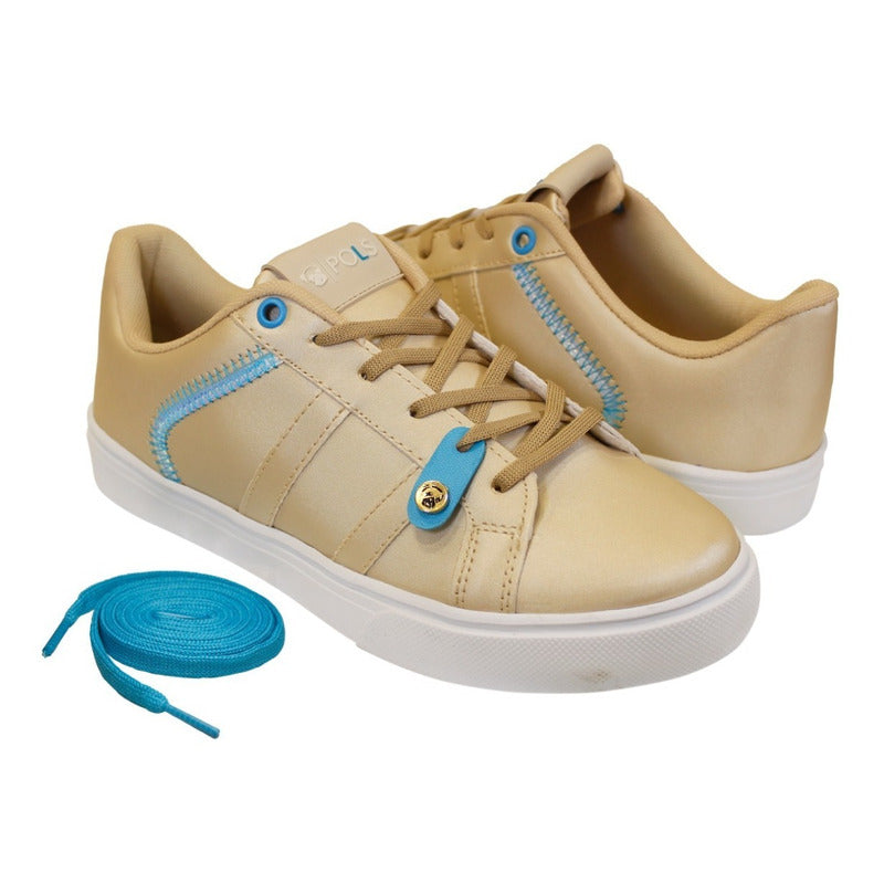 Tenis Mujer Pols Con Agujetas Pol-2016